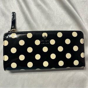 Kate spade polka dot wallet